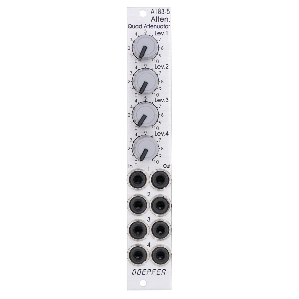 Doepfer A-183-5 Eurorack Quad Attenuator Module