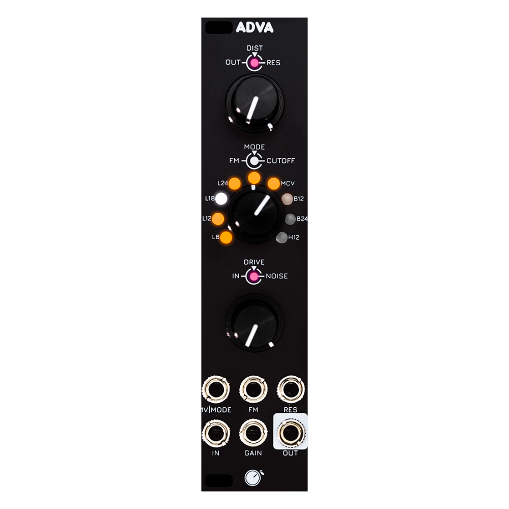 Plum Audio ADVA Eurorack Multimode Acid Filter Module (3U – Black)