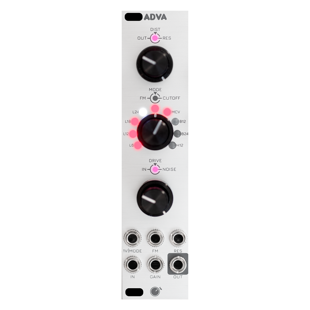 Plum Audio ADVA Eurorack Multimode Acid Filter Module (3U – Silver)