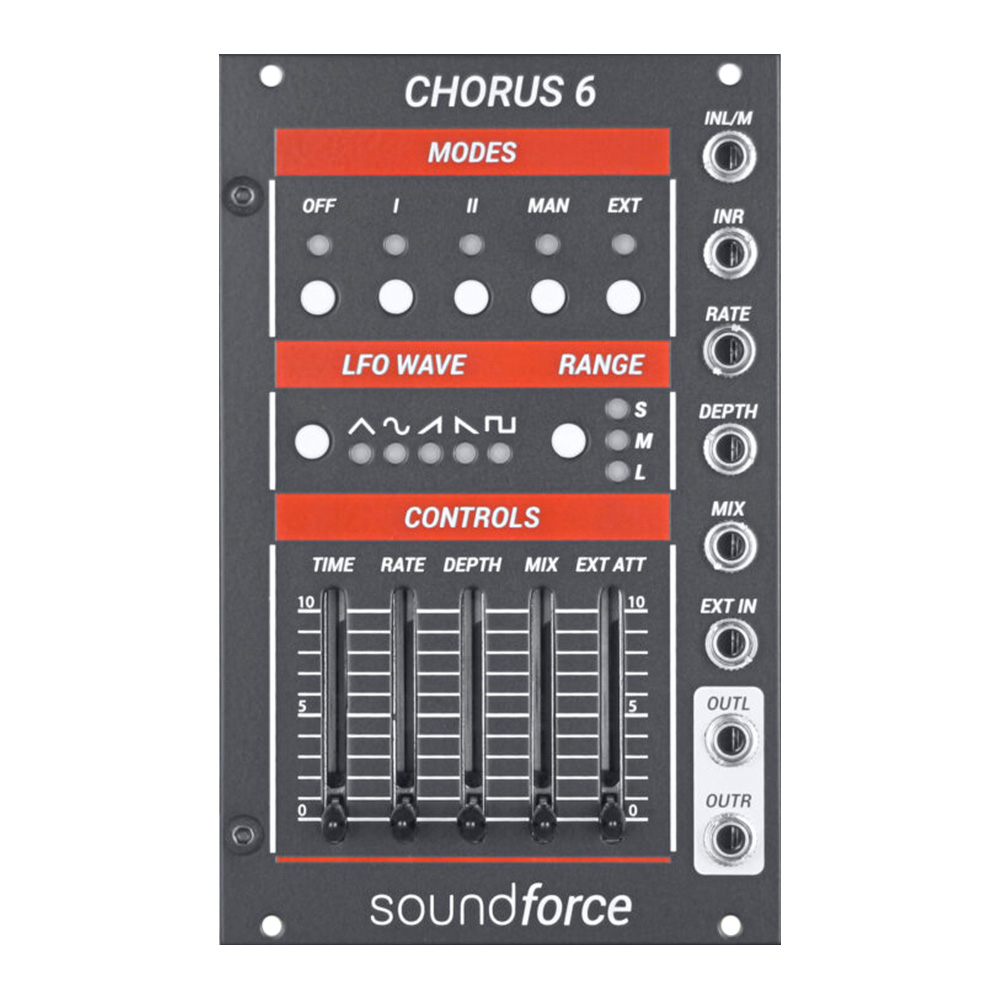 SoundForce Chorus 6 Eurorack Analog BBD Chorus Module (Grey)