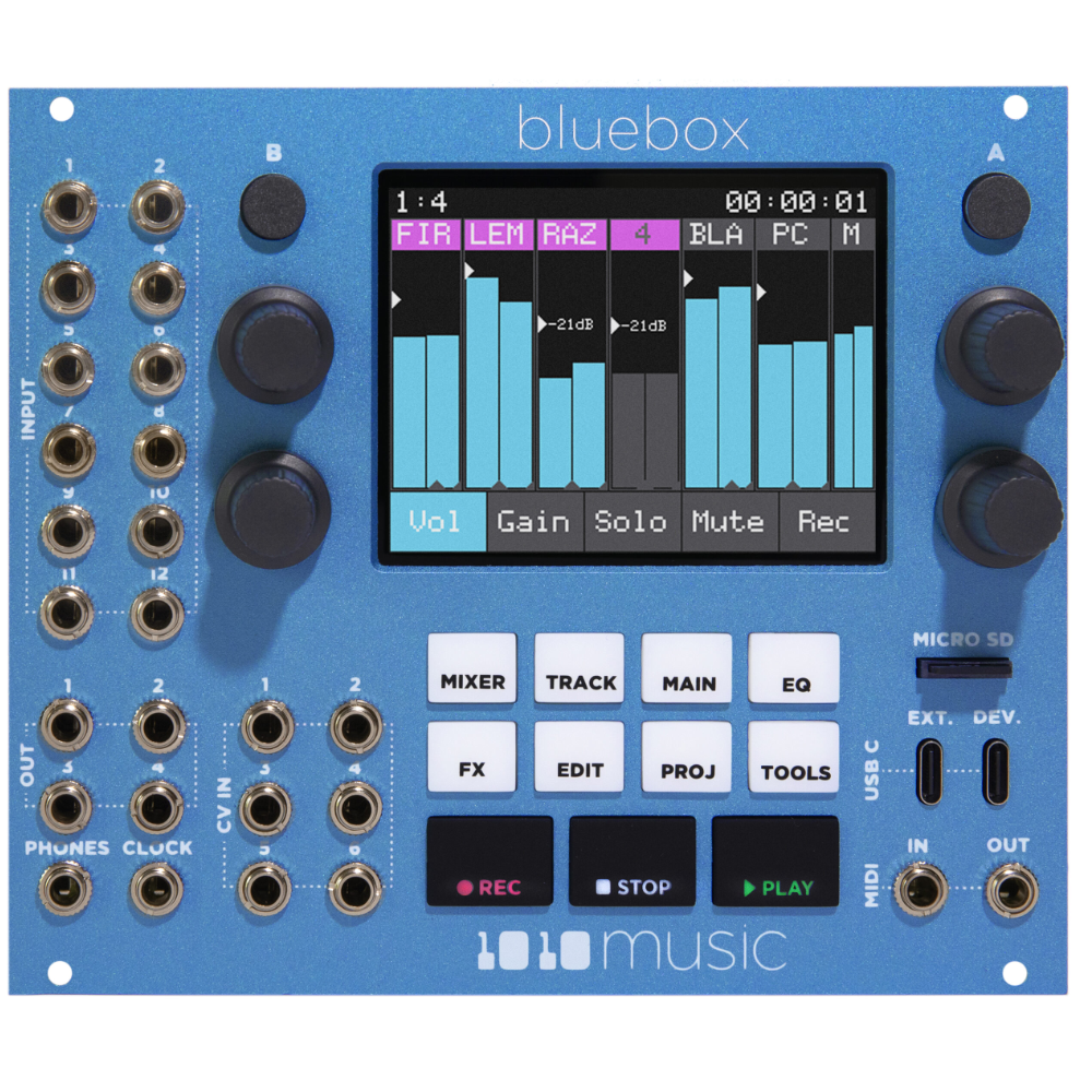 1010 Music Bluebox Eurorack Mixer and Recorder Module