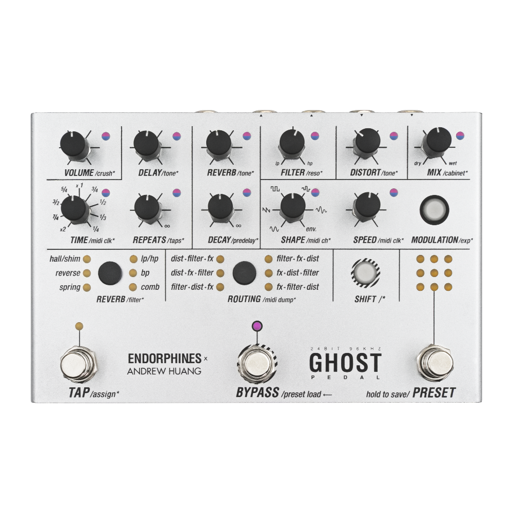 Endorphin.es Ghost Pedal Stereo Multi-FX Unit (Silver)