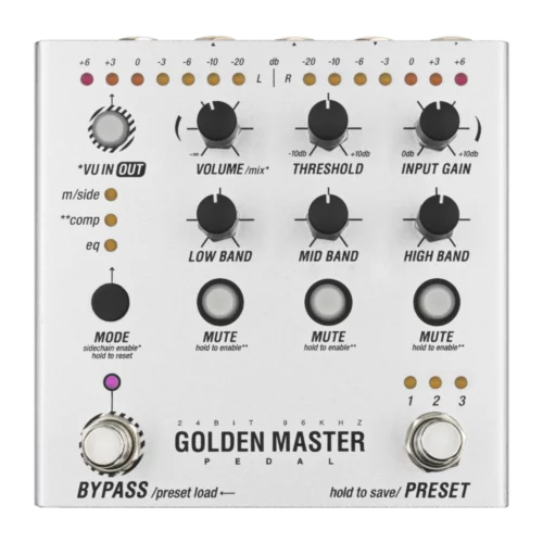 Endorphin.es Golden Master Pedal Stereo Multi-Band End-Of-Chain Processor Unit (Silver)