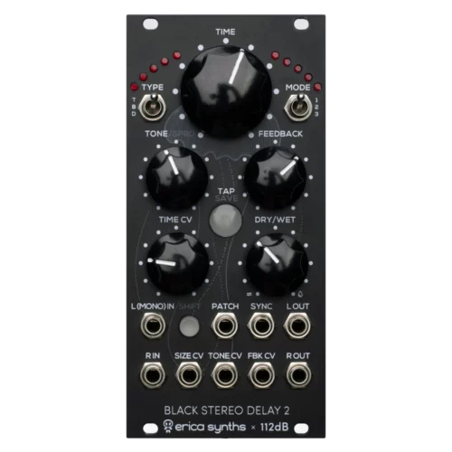 Erica Synths Black Stereo Delay v2 Eurorack Module