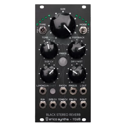 Erica Synths Black Stereo Reverb Eurorack Module