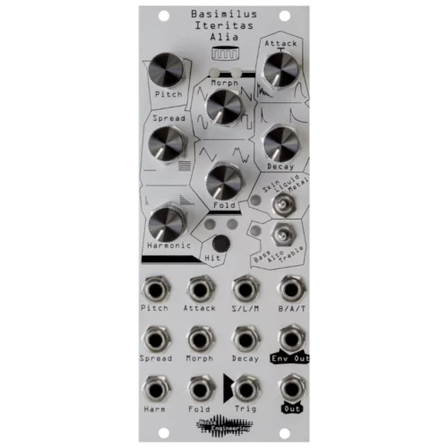 Noise Engineering Basimilus Iteritas Alia Eurorack Drum Synthesizer Module (Silver)