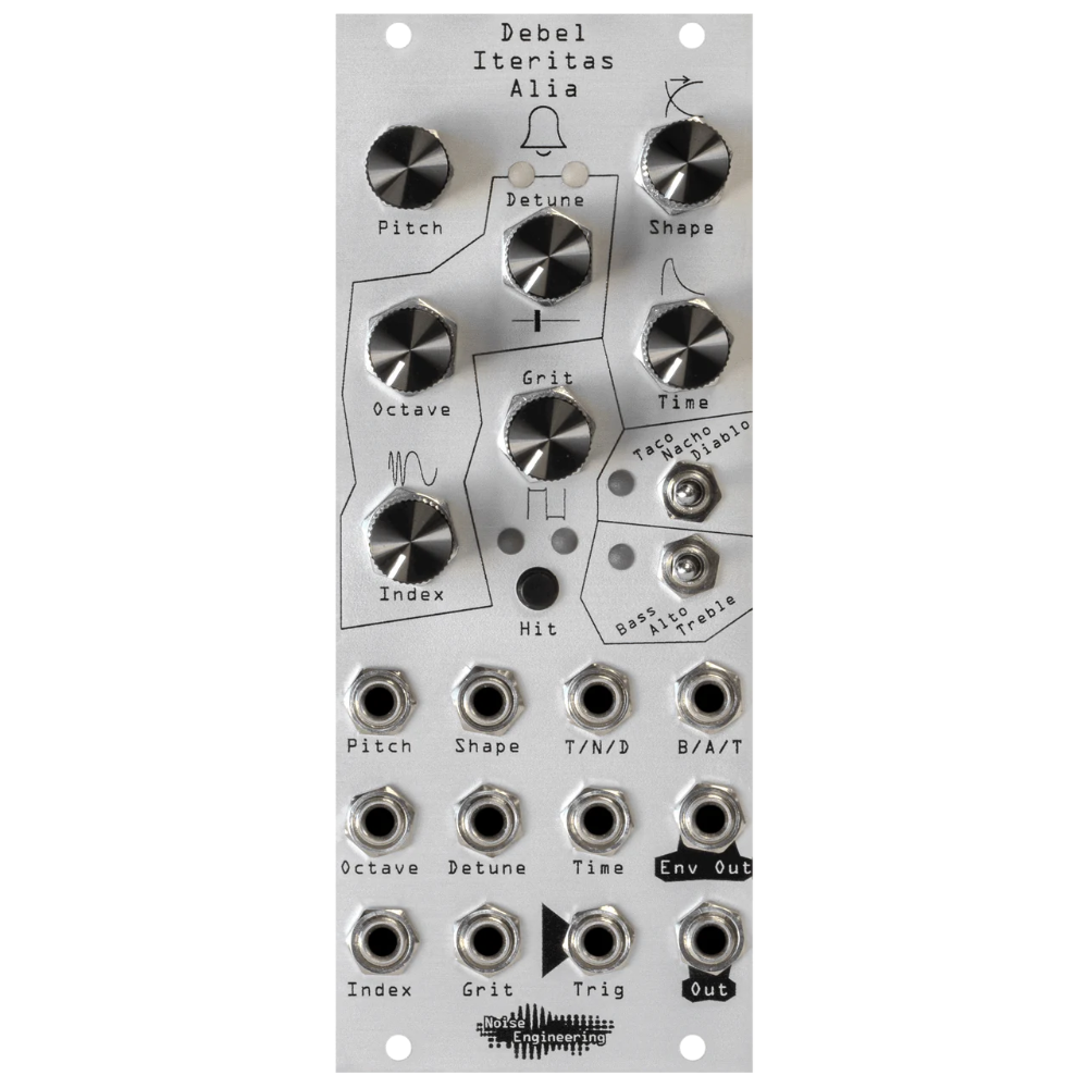 Noise Engineering Debel Iteritas Alia Eurorack Drum Synthesizer Module (Silver)