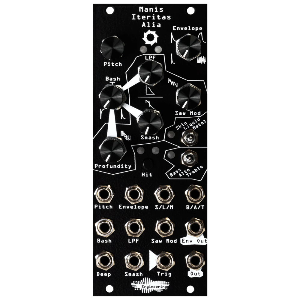 Noise Engineering Manis Iteritas Alia Eurorack Drum Synthesizer Module (Black)