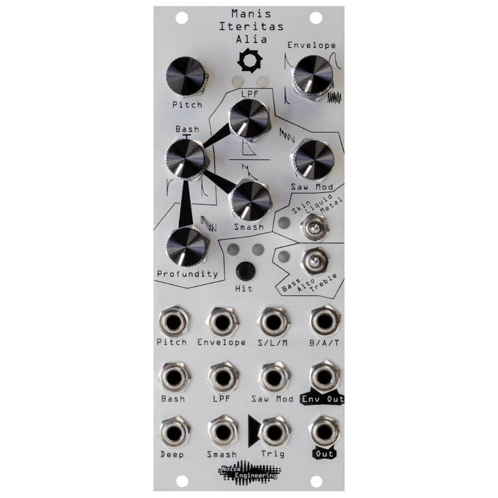 Noise Engineering Manis Iteritas Alia Eurorack Drum Synthesizer Module (Silver)