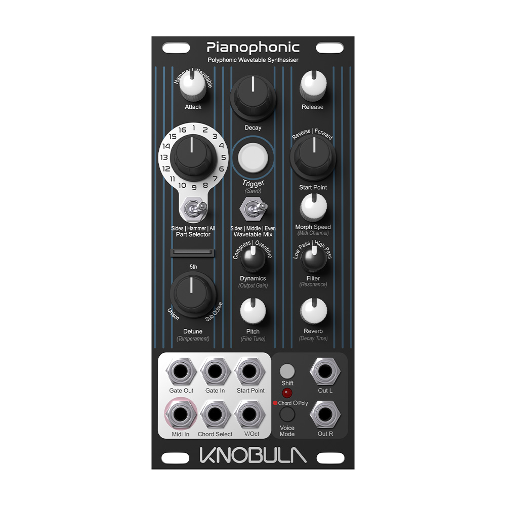 Knobula Pianophonic Eurorack Polyphonic Wavetable Synth Module