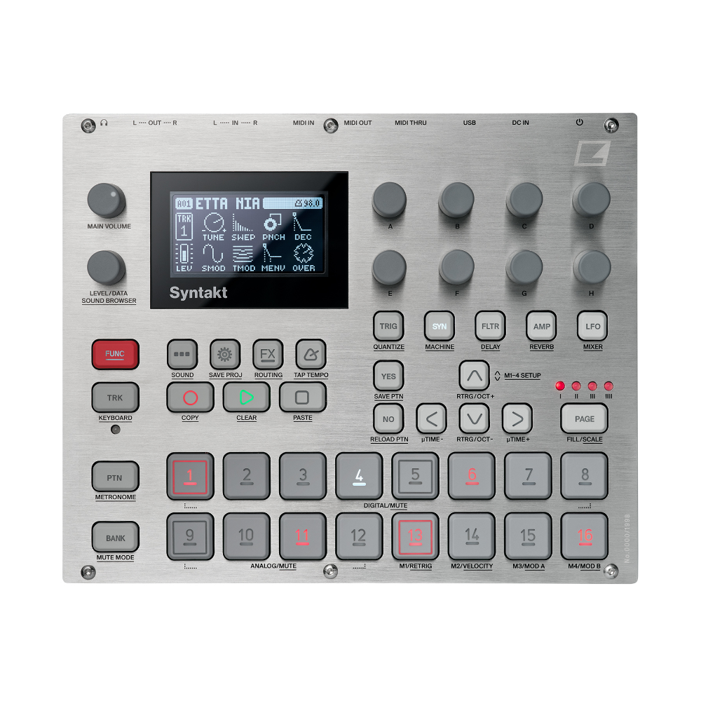 Elektron Syntakt Drum Computer and Synthesizer (Silver e25 Remix Edition)