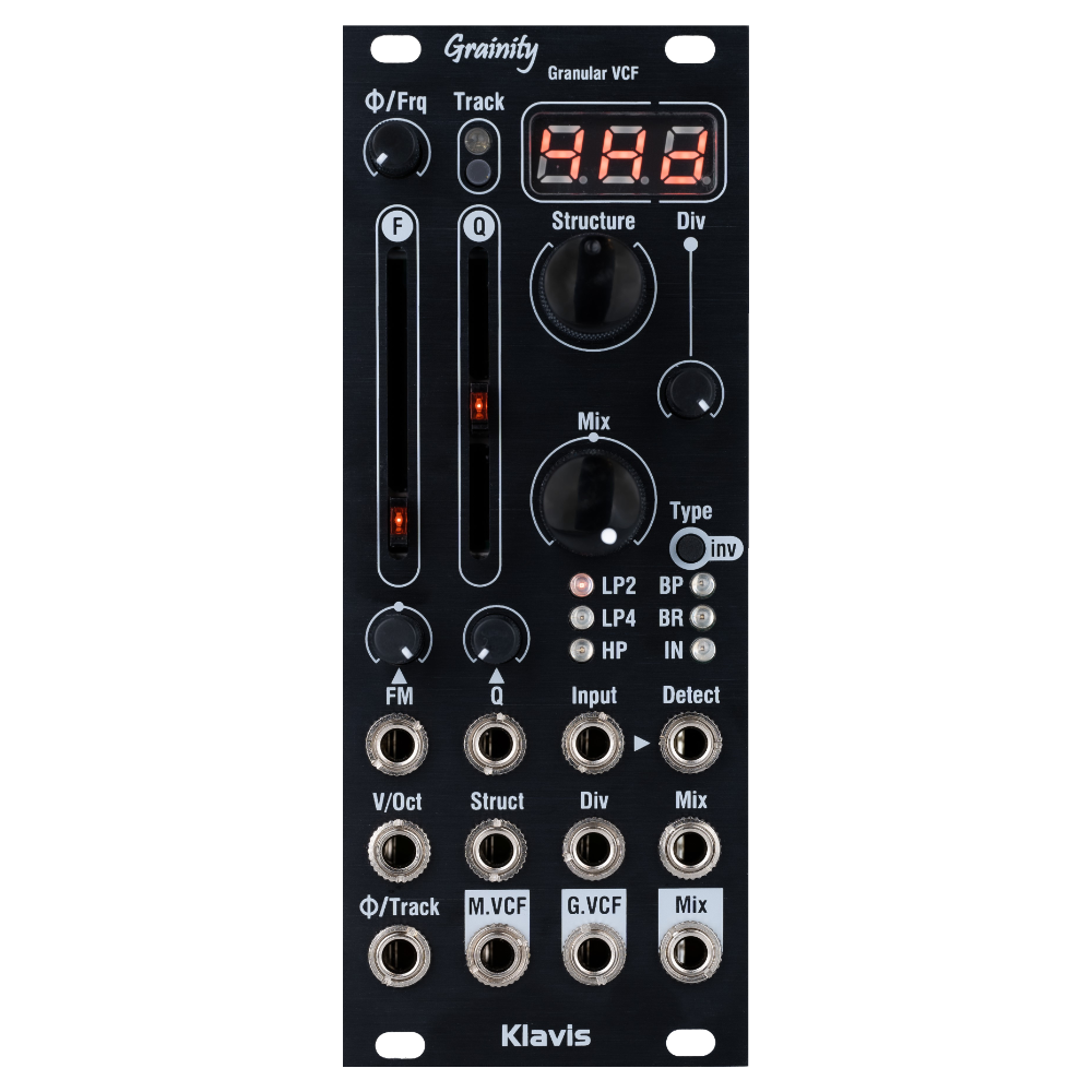 Klavis Grainity Eurorack Granular Multimode Filter Module (Black)