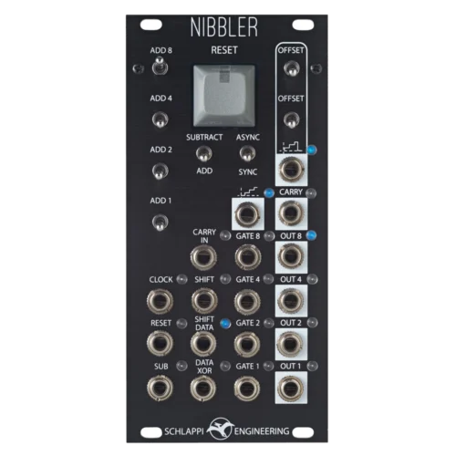 Schlappi Engineering Nibbler Eurorack Shift Register/Logic Module (Black)