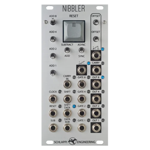 Schlappi Engineering Nibbler Eurorack Shift Register/Logic Module (Silver)