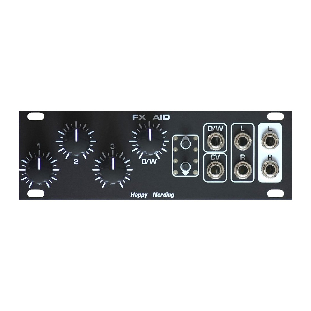 Happy Nerding FX Aid 1U Eurorack Multi FX Module (Black)