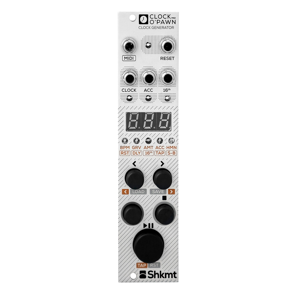 Shakmat Modular Clock O’Pawn MKII Eurorack Clock Generator Module