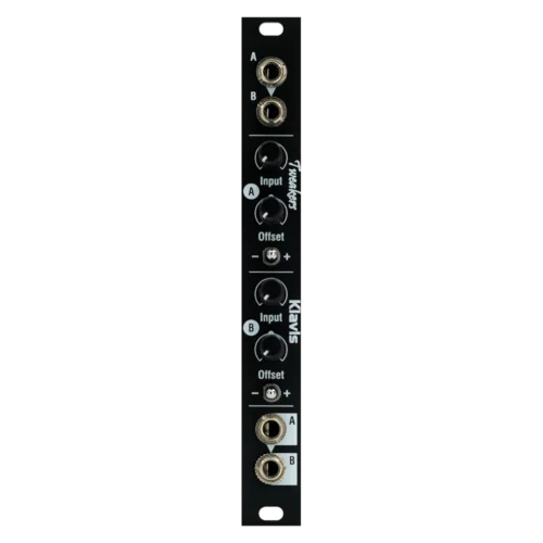 Klavis Tweakers Eurorack Dual Gain/Offset/Polarity/Mute CV Processor Module (Black)