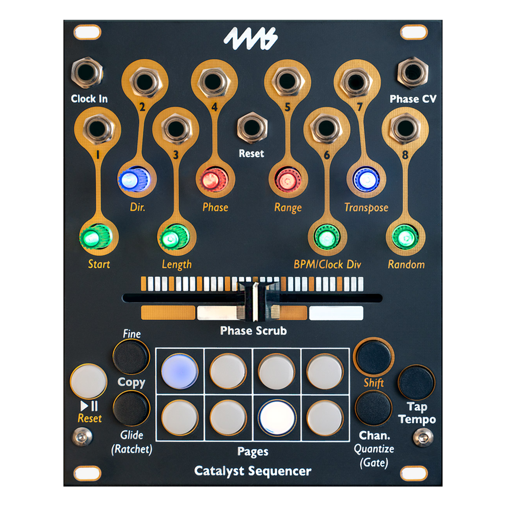 4ms Catalyst Controller Eurorack 8 Channel Macro Controller Module