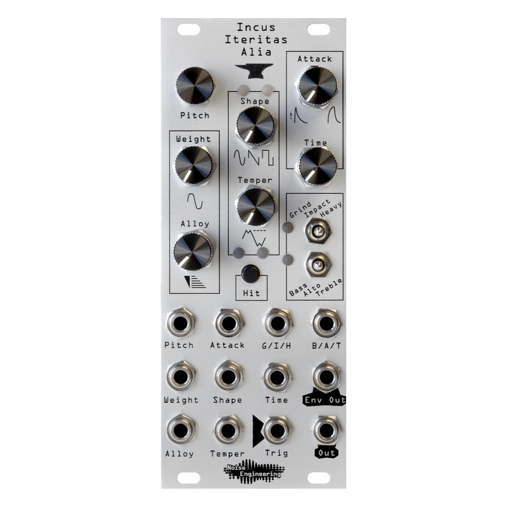 Noise Engineering Incus Iteritas Alia Eurorack Percussion Voice Module (Silver)