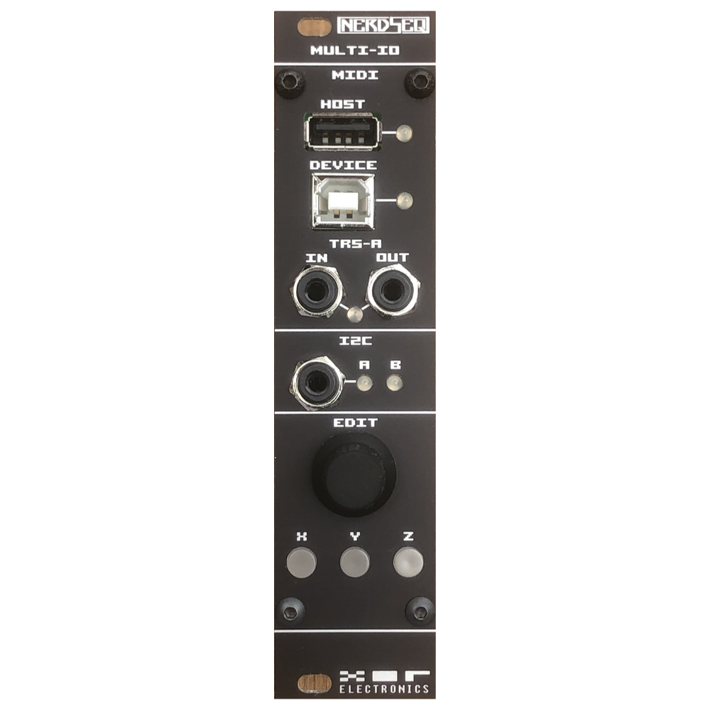 XOR Electronics NerdSEQ Multi-IO Expander Eurorack Module (Black)