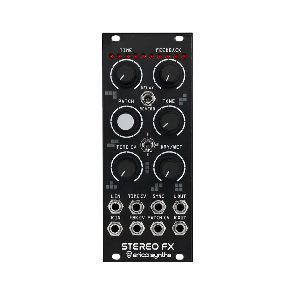 Erica Synths Black Drum Stereo FX Eurorack Module