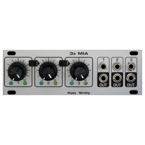 Happy Nerding 3xMIA 1U Eurorack Voltage Controller Mixer Module (Silver)