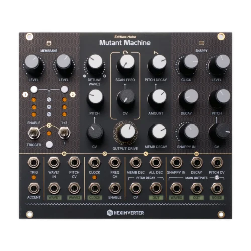 Hexinverter Electronique Mutant Machine Eurorack Dynamic Analog Percussion Module