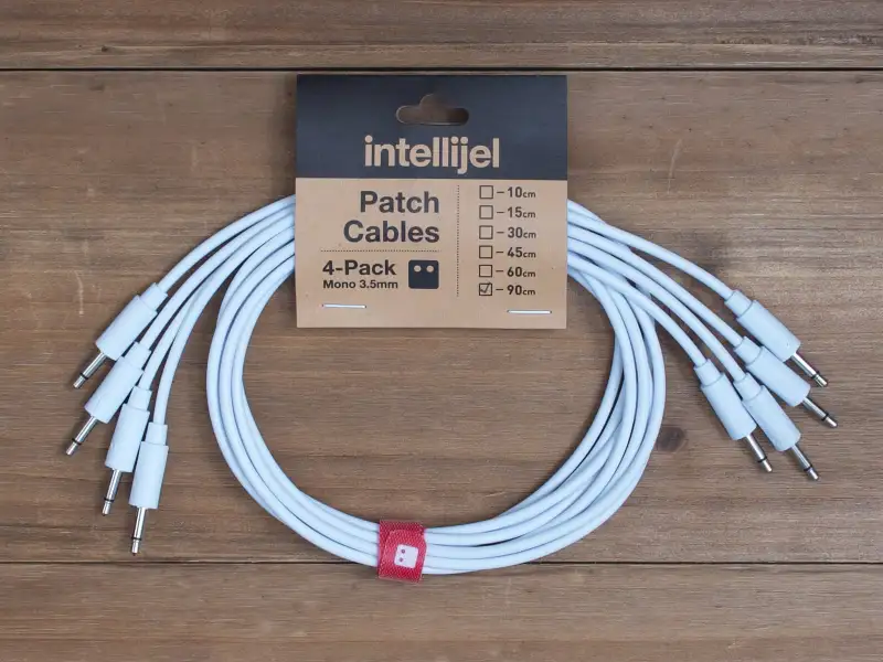 Intellijel Eurorack Patch Cables (90cm – 4 Pack – White)