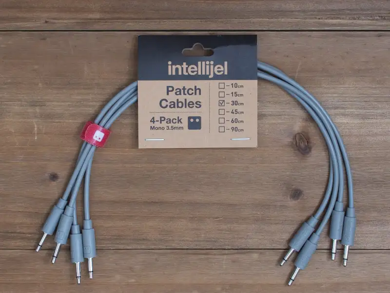 Intellijel Eurorack Patch Cables (60cm – 4 Pack – Grey)