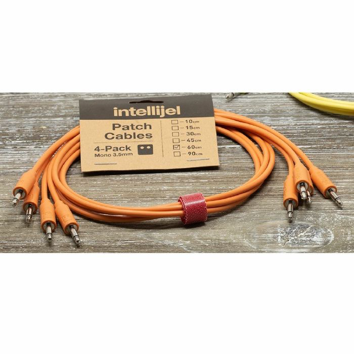 Intellijel Eurorack Patch Cables (60cm – 4 Pack – Orange)