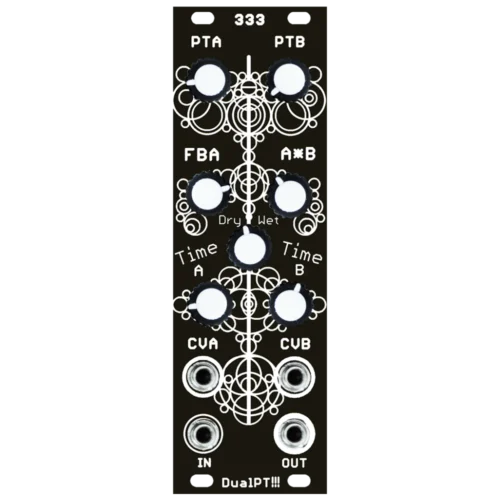 333 Modules Dual PT Double Delay, Glitch and Trash Eurorack Module