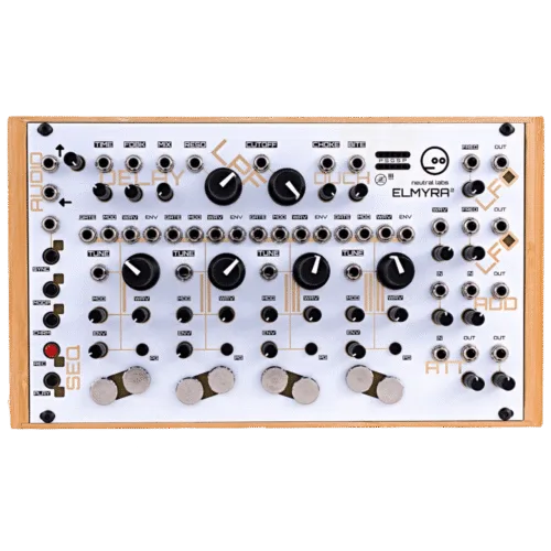 Neutral Labs Elmyra 2 Desktop Four Voice Hybrid Drone Synthesizer (White)