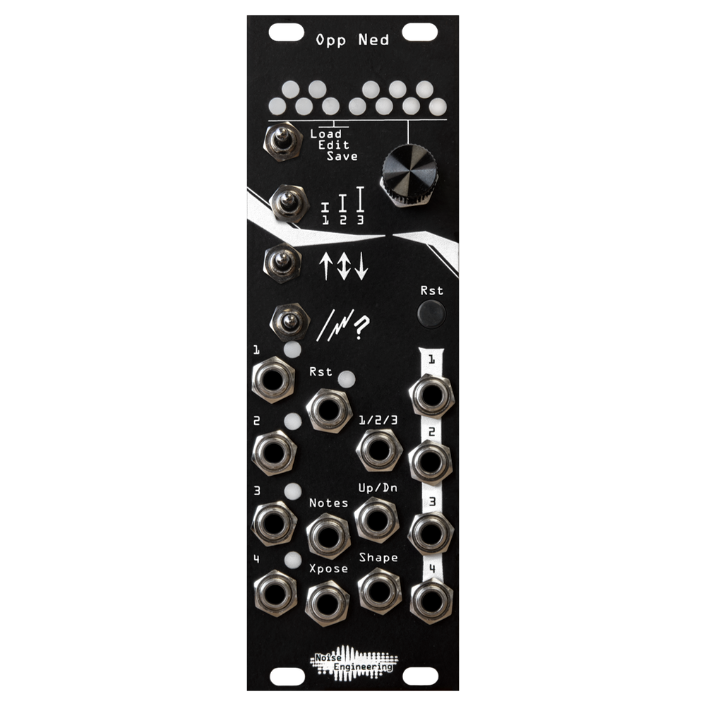 Noise Engineering Opp Ned Eurorack Four Channel Arpeggiator Module (Black)