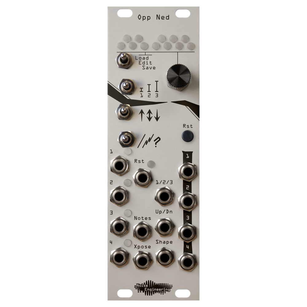 Noise Engineering Opp Ned Eurorack Four Channel Arpeggiator Module (Silver)