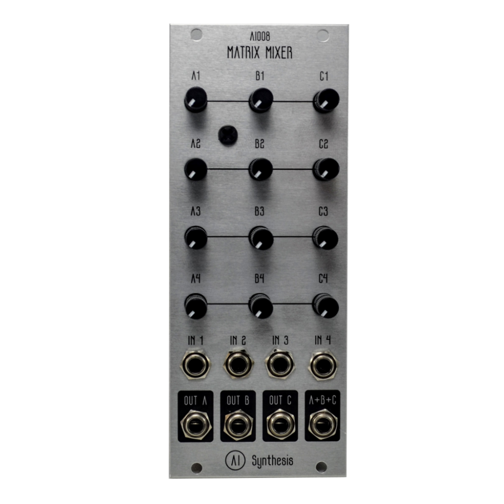 AI Synthesis AI008 Eurorack Matrix Mixer Module (Silver)