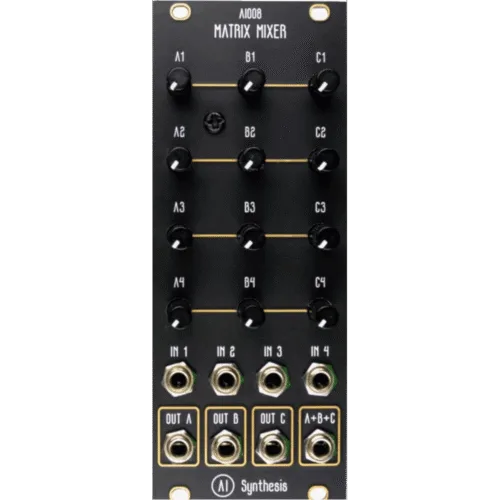 AI Synthesis AI008 Eurorack Matrix Mixer Module (Black)