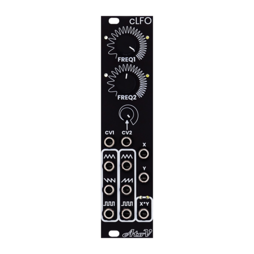 AtoVproject cLFO Eurorack Dual CV Controlled LFO Module (Black)