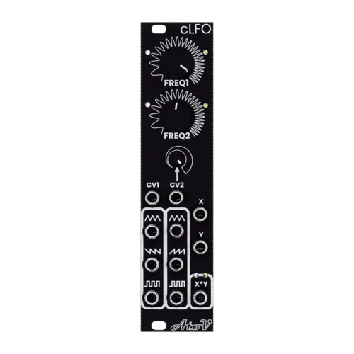 AtoVproject cLFO Eurorack Dual CV Controlled LFO Module (Black)