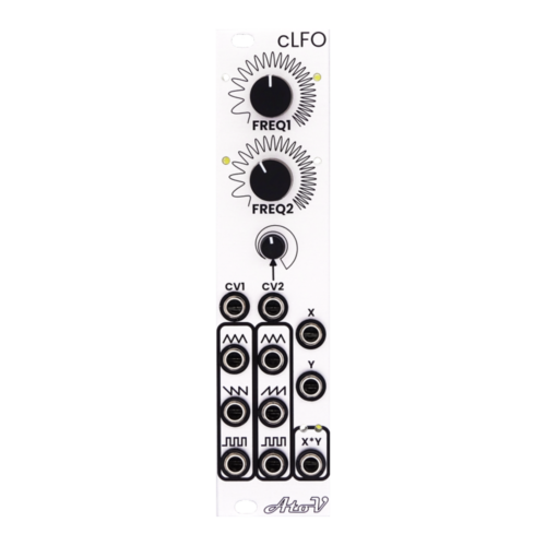 AtoVproject cLFO Eurorack Dual CV Controlled LFO Module (Silver)