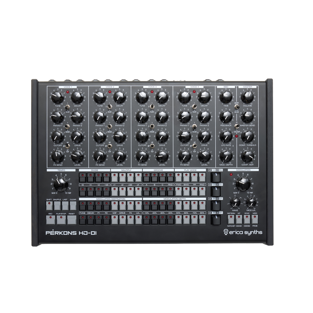 Erica Synths Perkons HD-01 Desktop Groovebox (Black)