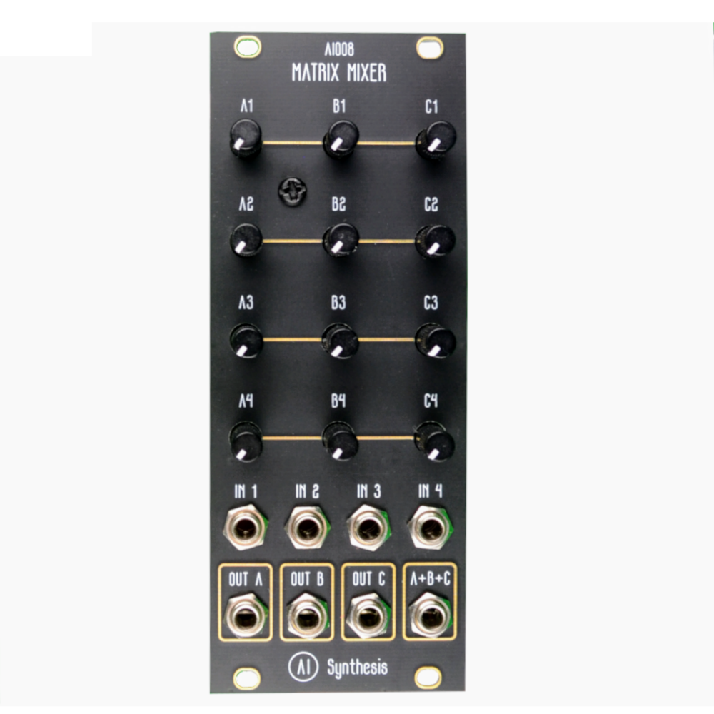 AI Synthesis AI008 Eurorack Matrix Mixer Module (Black)