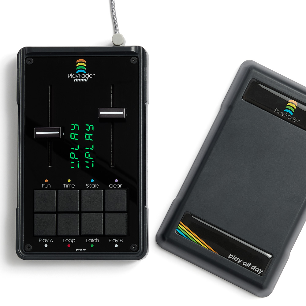 Play All Day PlayFader mnml Cr24 Edition 2-Channel CV & MIDI Portable Sequencer (Black)