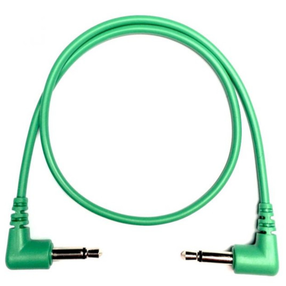 Tendrils Right Angled Eurorack Patch Cable (6 Pack – 45cm – Emerald)