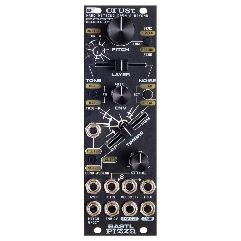 Bastl Instruments Crust Eurorack Hard Hitting Drum and Percussion Module