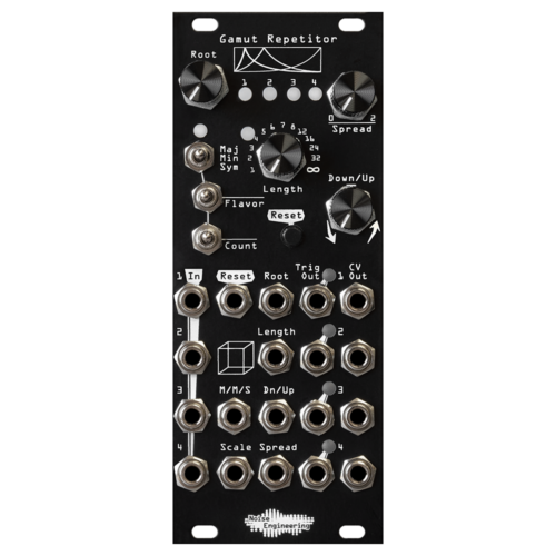 Noise Engineering Gamut Repetitor Eurorack Four Channel Generative Sequencer Module (Black)