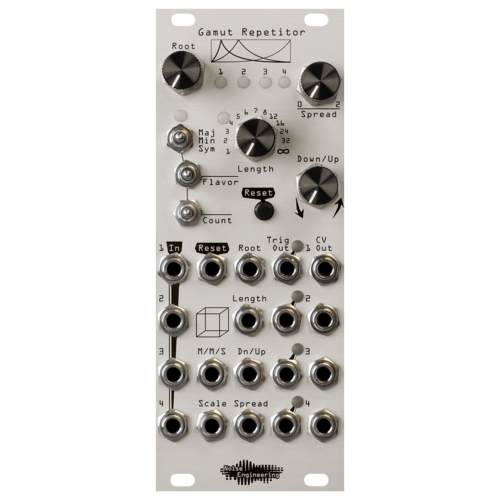 Noise Engineering Gamut Repetitor Eurorack Four Channel Generative Sequencer Module (Silver)