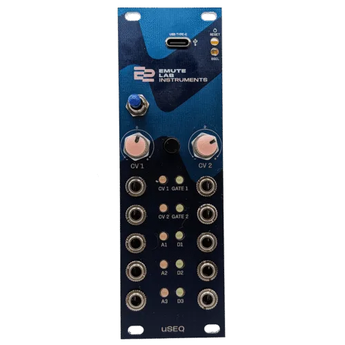 Emute Lab Instruments uSeq Eurorack Live Coding Voltage Generator Module