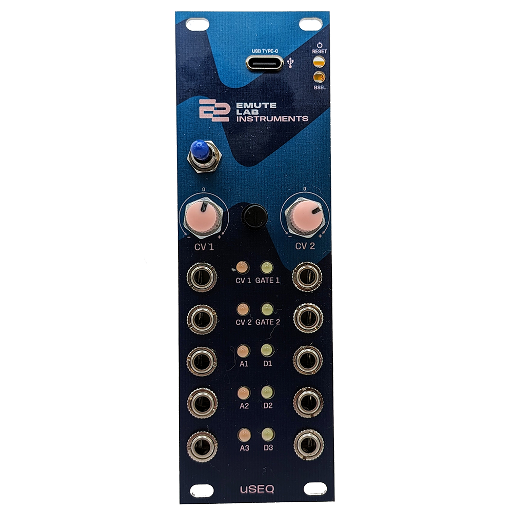 Emute Lab Instruments uSeq Eurorack Live Coding Voltage Generator Module