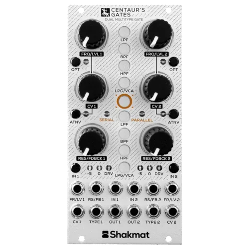 Shakmat Modular Centaur’s Gates Eurorack Multi Mode Filter VCA Module