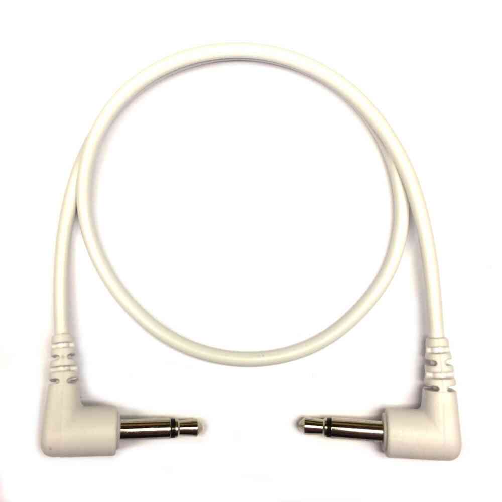 Tendrils Right Angled Eurorack Patch Cable (6 Pack – 30cm – White)
